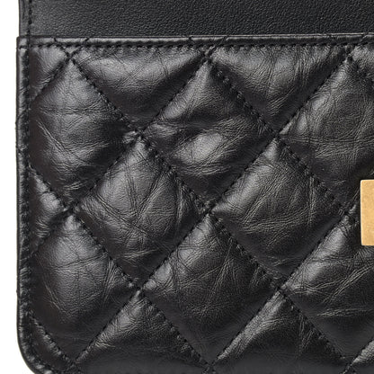 Chanel Aged Calfskin Quilted Reissue Wallet On Chain WOC Black 11 of 11