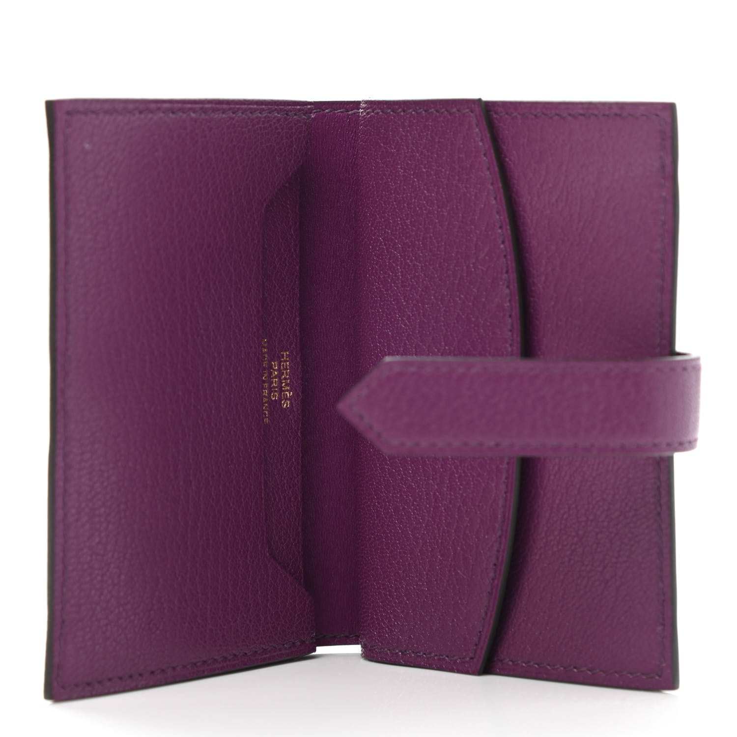 Hermes Chevre Mysore Mini Bearn Wallet Anemone 5 of 8