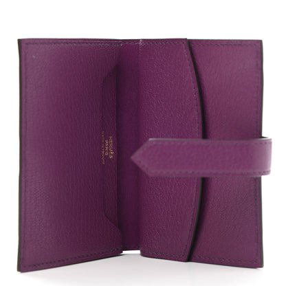 Hermes Chevre Mysore Mini Bearn Wallet Anemone 5 of 8