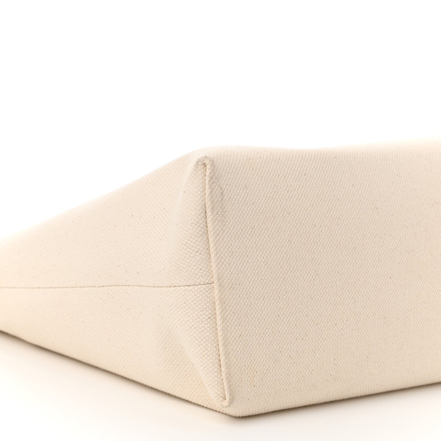 Celine Canvas Calfskin Logo Print Horizontal Cabas Natural Tan 10 of 13