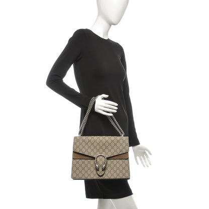 Gucci GG Supreme Monogram Medium Dionysus Shoulder Bag Taupe 2 of 7