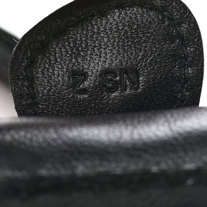 Hermes Milo Lambskin Matte Alligator Touch Grigri Rodeo Horse Bag Charm PM So Black 3 of 5