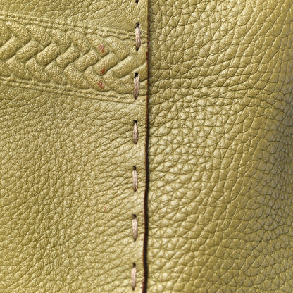 Fendi Calfskin Romano Selleria Villa Borghese Tote Green 10 of 18