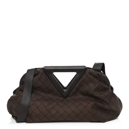 Bottega Veneta Nylon Jacquard Large The Point Triangle Bag Fondant 1 of 16