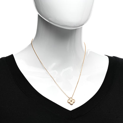 Van Cleef & Arpels 18K Rose Gold Vintage Alhambra Pendant Necklace 2 of 4