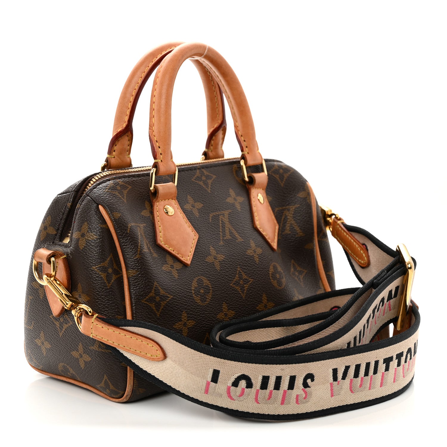 Louis Vuitton Monogram Speedy Bandouliere 20 Black 3 of 16
