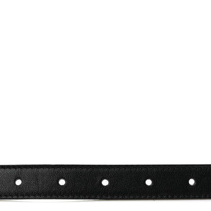 Gucci Plutone Calfskin Palladium Double G 20mm Belt 100 40 Black 3 of 10