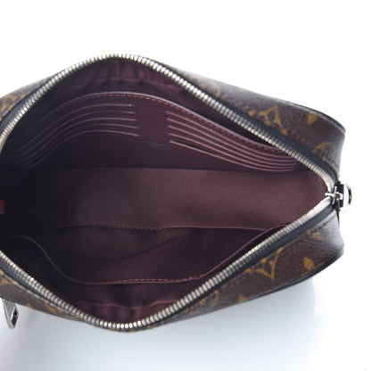 Louis Vuitton Monogram Macassar Kasai Clutch Black 5 of 8