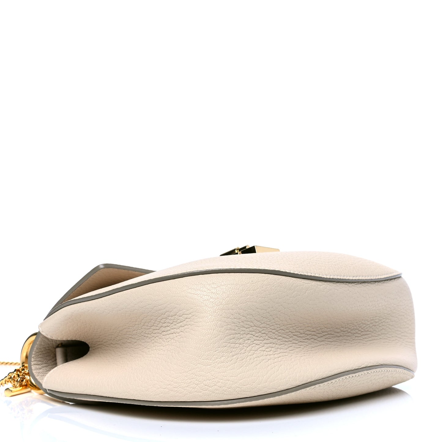 Grained Lambskin Drew Shoulder Bag Biscotti Beige