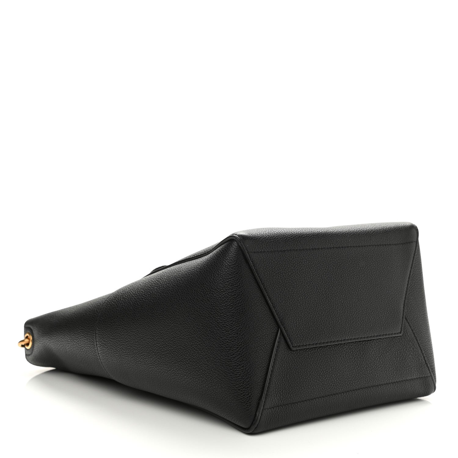 Celine Soft Grained Calfskin Sangle Bucket Bag Black 4 of 12