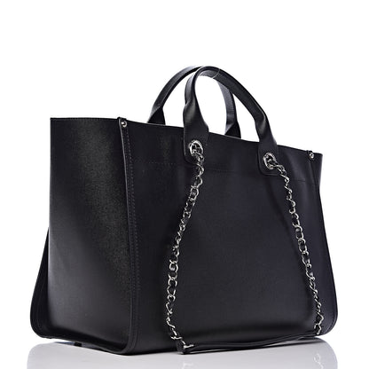 Chanel Caviar Medium Studded Deauville Tote Black 3 of 11