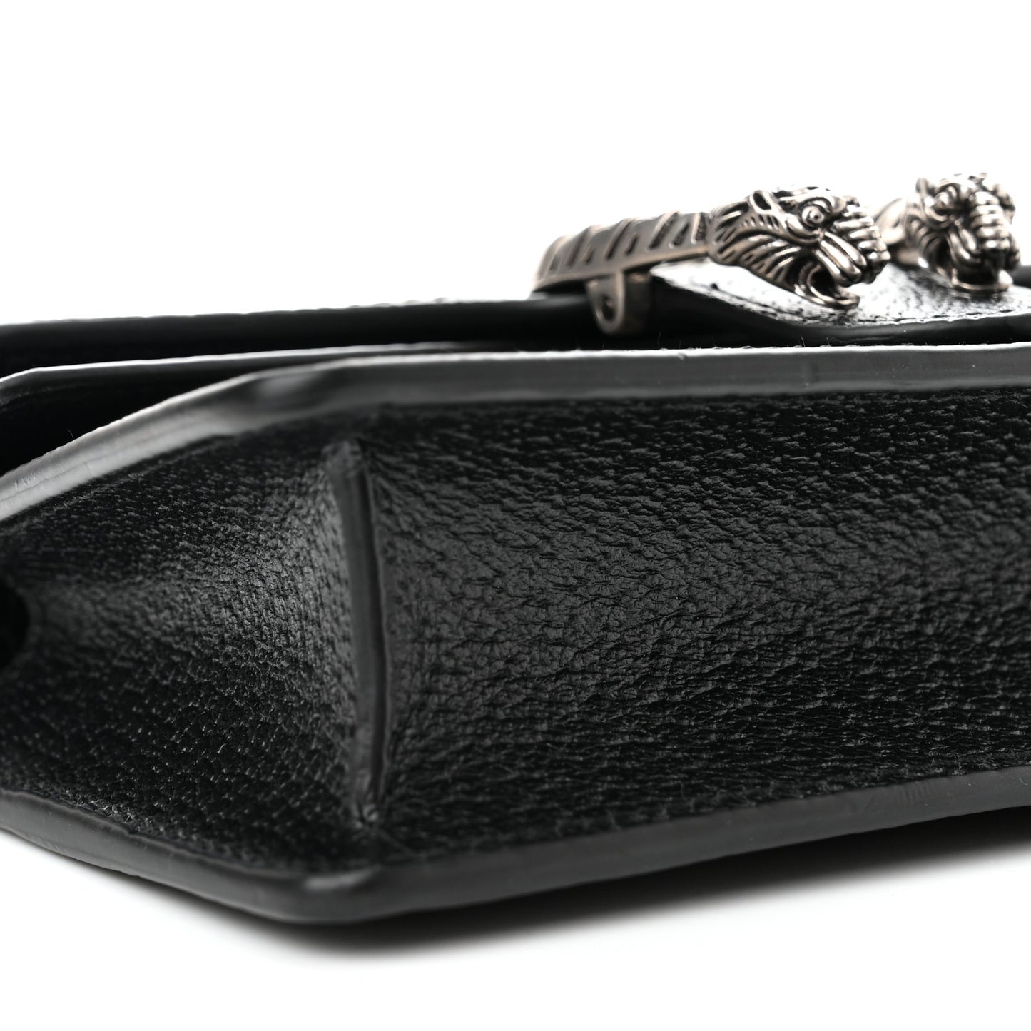 Jacquard Black Denim GG Monogram Super Mini Dionysus Shoulder Bag Black Ivory