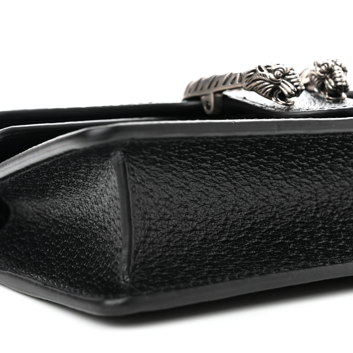 Gucci Jacquard Black Denim GG Monogram Super Mini Dionysus Shoulder Bag Black Ivory 8 of 9