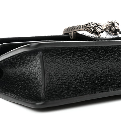 Gucci Jacquard Black Denim GG Monogram Super Mini Dionysus Shoulder Bag Black Ivory 8 of 9