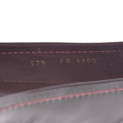 Louis Vuitton Patent Oxford Ballerina Flats 37.5 Amarante 8 of 11