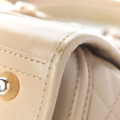 Burberry Quilted Calfskin Mini Manor Tote Beige 11 of 12