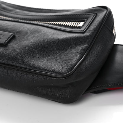 Gucci Soft GG Supreme Monogram Web Belt Bag Black Grey 11 of 14