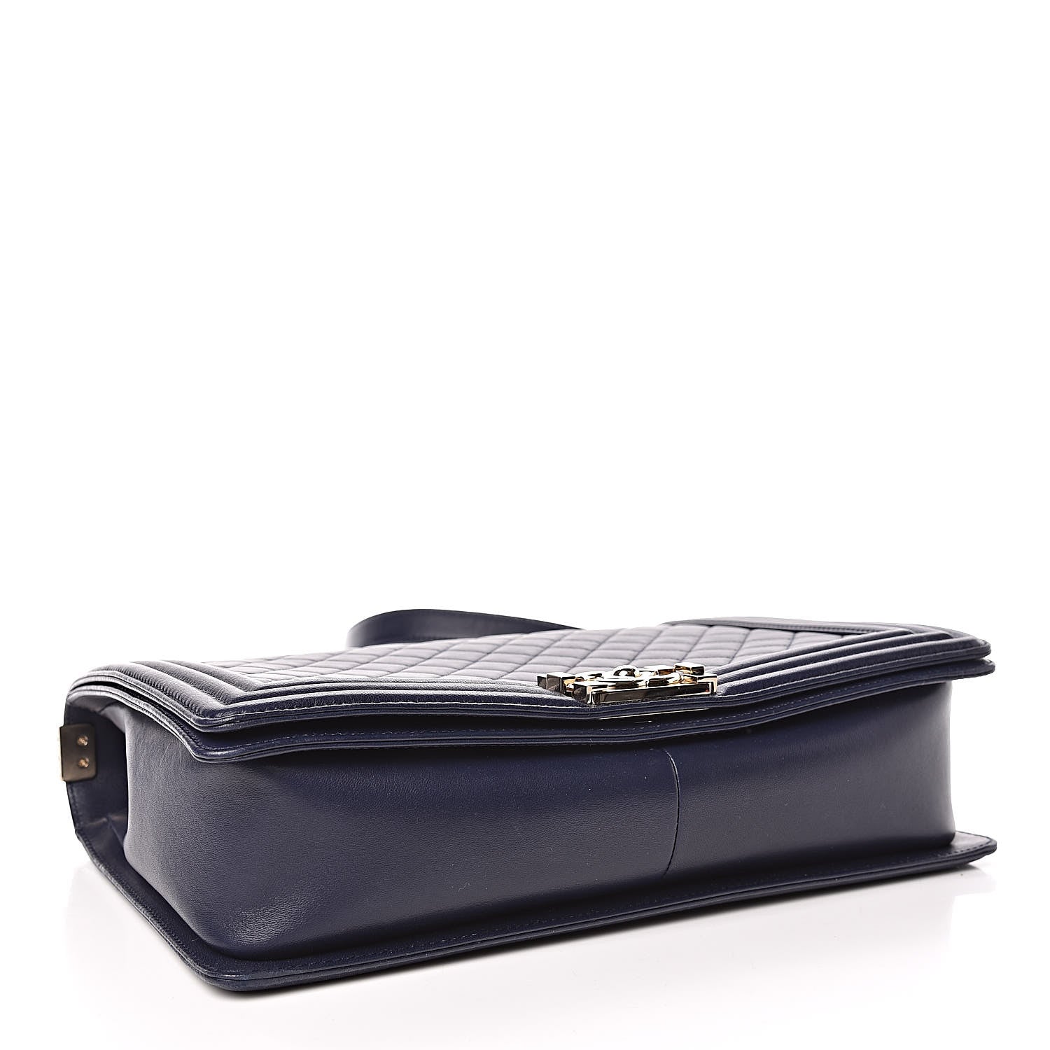 Chanel Lambskin Quilted Large Boy Flap Navy 4 of 11