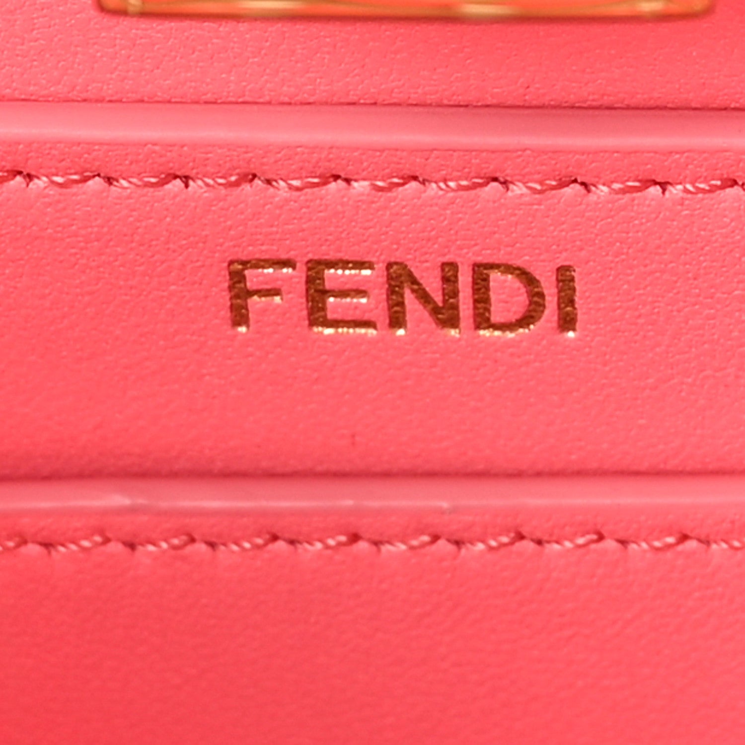 Fendi Vitello King Shiny Nappa Intreccio Small Peekaboo I SEE U Satchel Pink Dalia 7 of 9