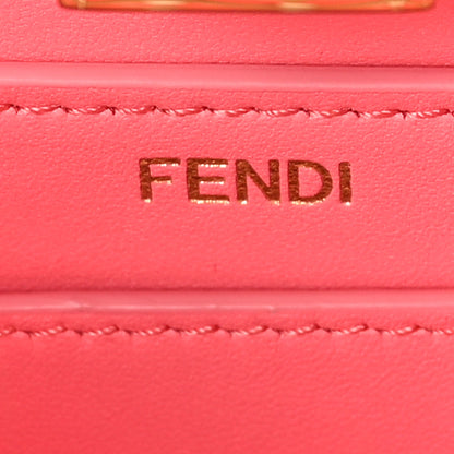 Fendi Vitello King Shiny Nappa Intreccio Small Peekaboo I SEE U Satchel Pink Dalia 7 of 9