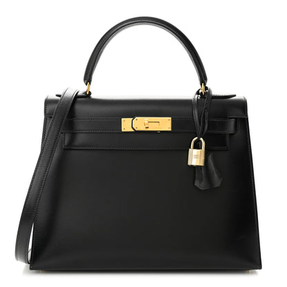 Hermes Box Kelly Sellier 28 Black 1 of 19