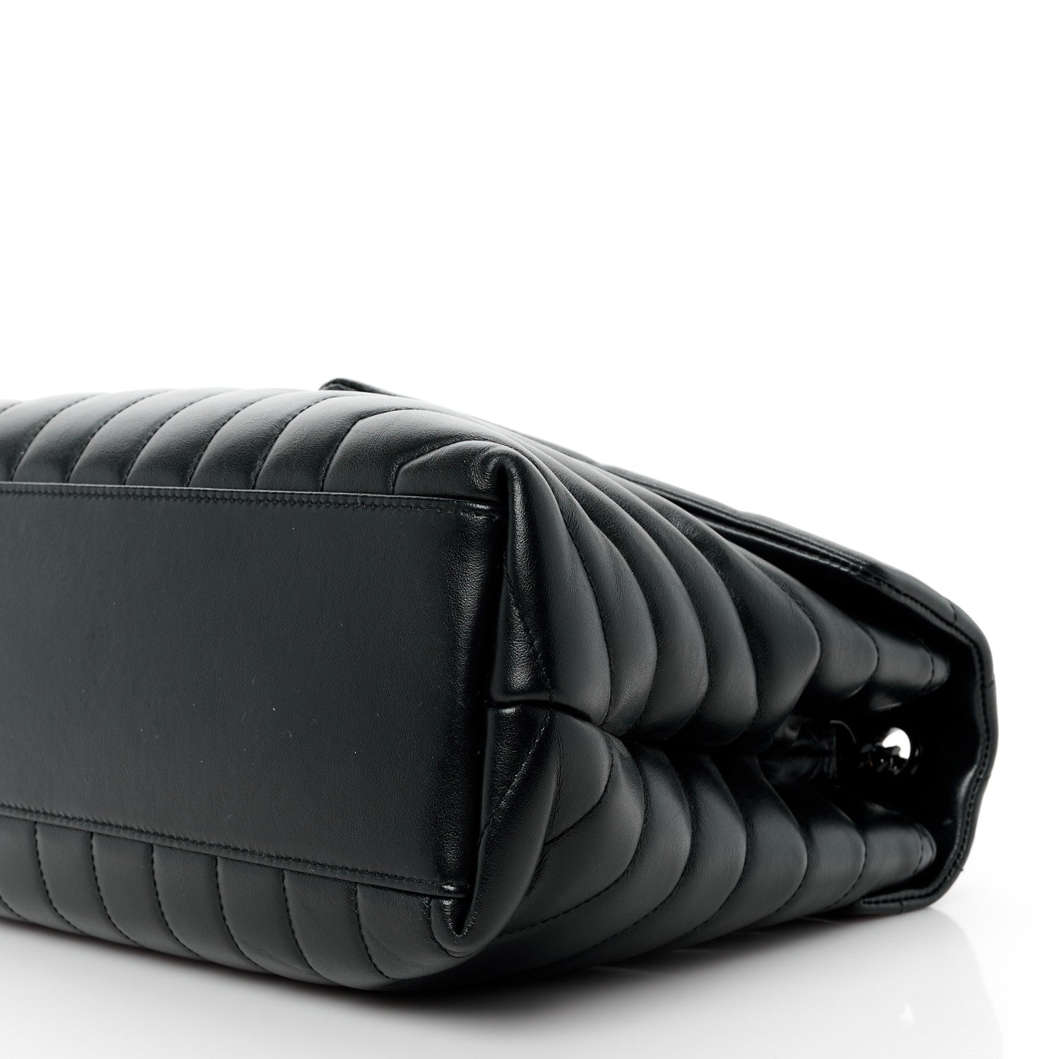Saint Laurent Calfskin Y Quilted Monogram Monochrome Medium Loulou Chain Satchel Black 11 of 12