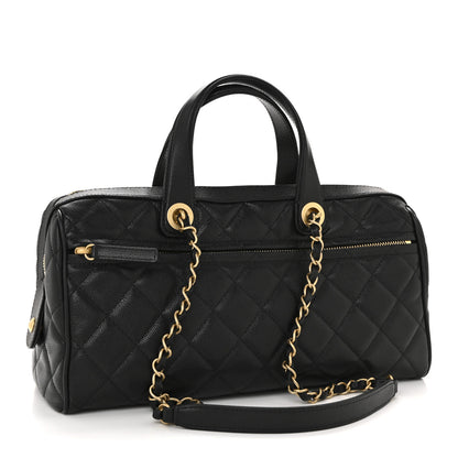 Chanel Caviar Quilted Large Bowling Bag Black 3 of 11