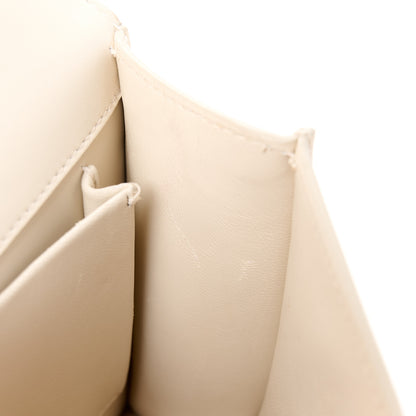 Christian Dior Box Calfskin Small 30 Montaigne Flap Bag Ivory 10 of 11