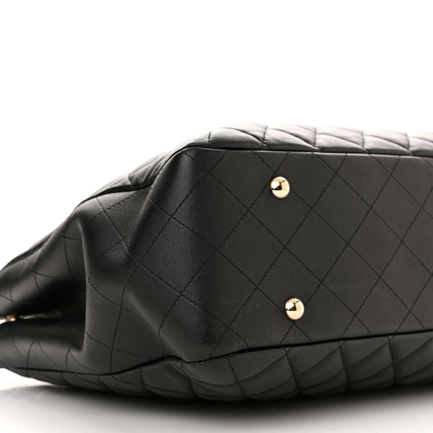 Chanel Calfskin Quilted Large Classic Shopping Tote Black 9 of 12