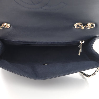 Chanel Calfskin Chevron Quilted Small Statement Flap Navy 5 of 15
