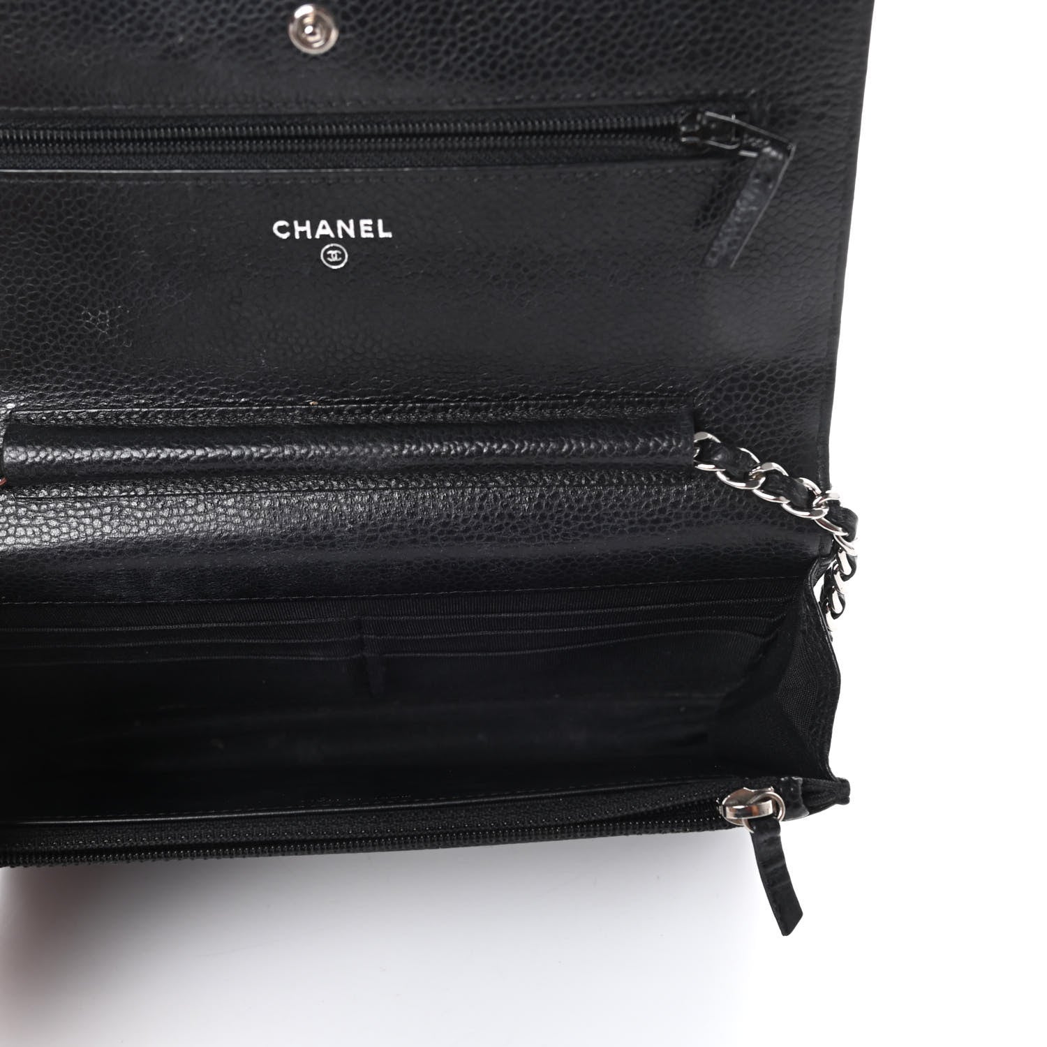 Chanel Caviar Quilted Wallet On Chain WOC Black 5 of 10