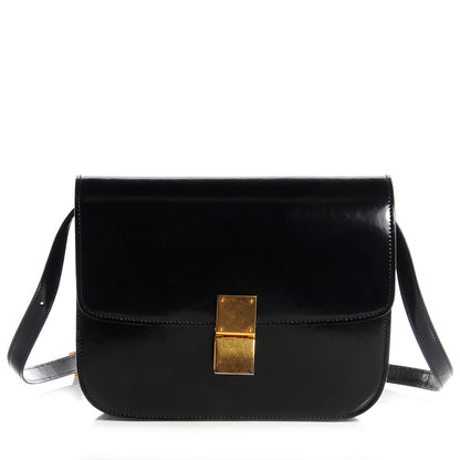 Celine Spazzolato Medium Box Shoulder Bag Black 1 of 8