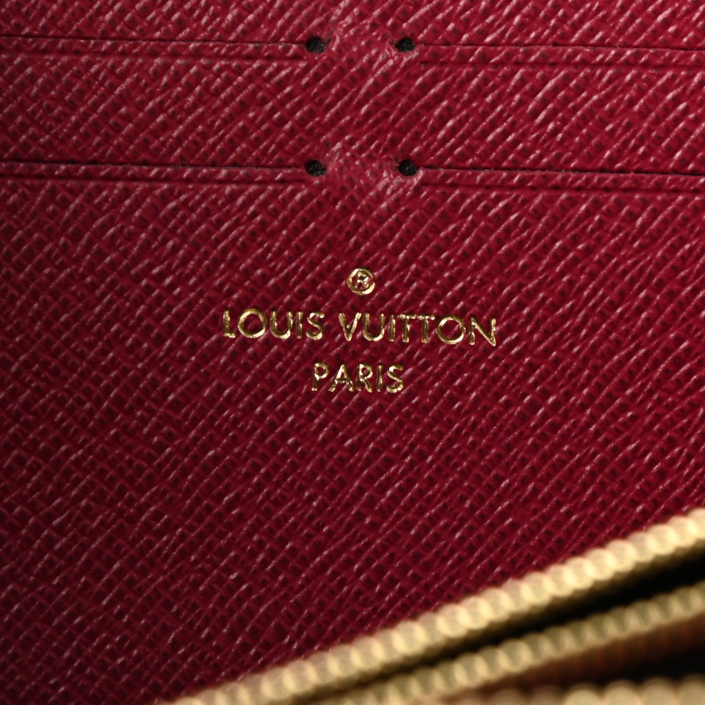 Monogram Clemence Wallet Fuchsia