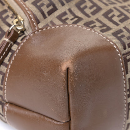 Fendi Zucchino Cuoio Chef Shopping Tote Mogano Panna Fango 8 of 17