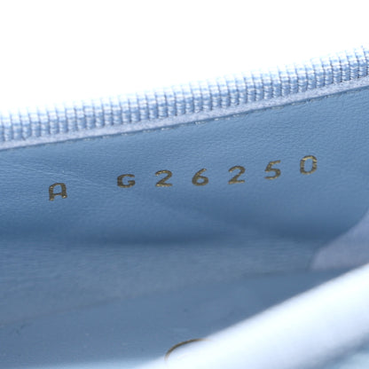 Chanel Denim Quilted CC Cap Toe Ballerina Flats 38 Light Blue 9 of 10