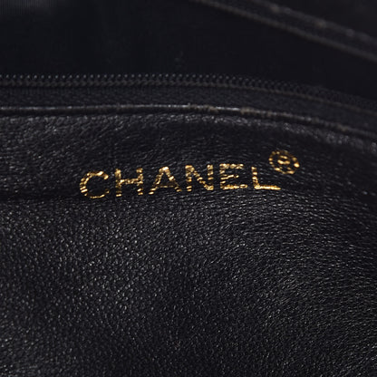 Chanel Lambskin Chevron Quilted Tassel Camera Case Black 6 of 16
