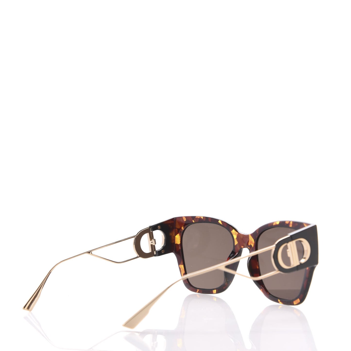 Rectangular 30 Montaigne 1 Sunglasses Tortoise