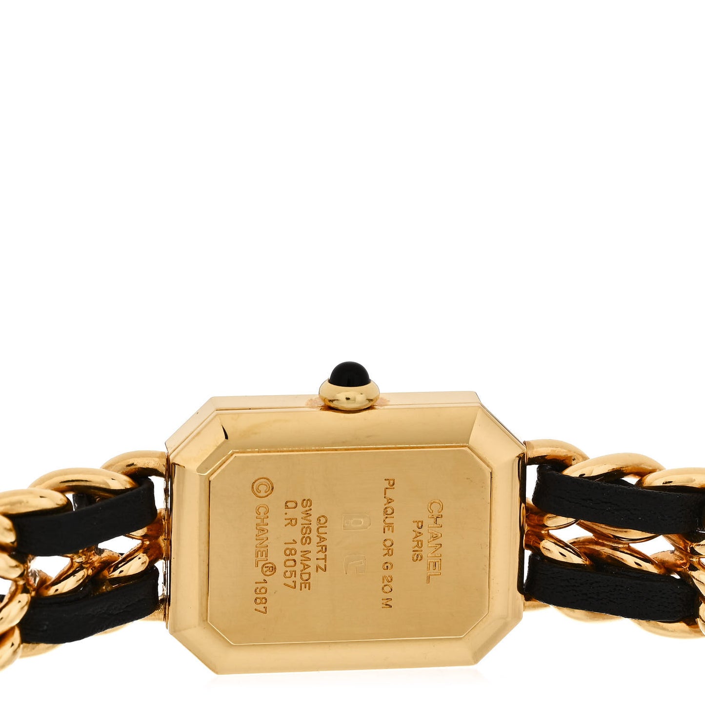 Stainless Steel Lambskin 20mm Chain Premiere Quartz Watch Gold M