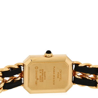 Chanel Stainless Steel Lambskin 20mm Chain Premiere Quartz Watch Gold M 4 of 5