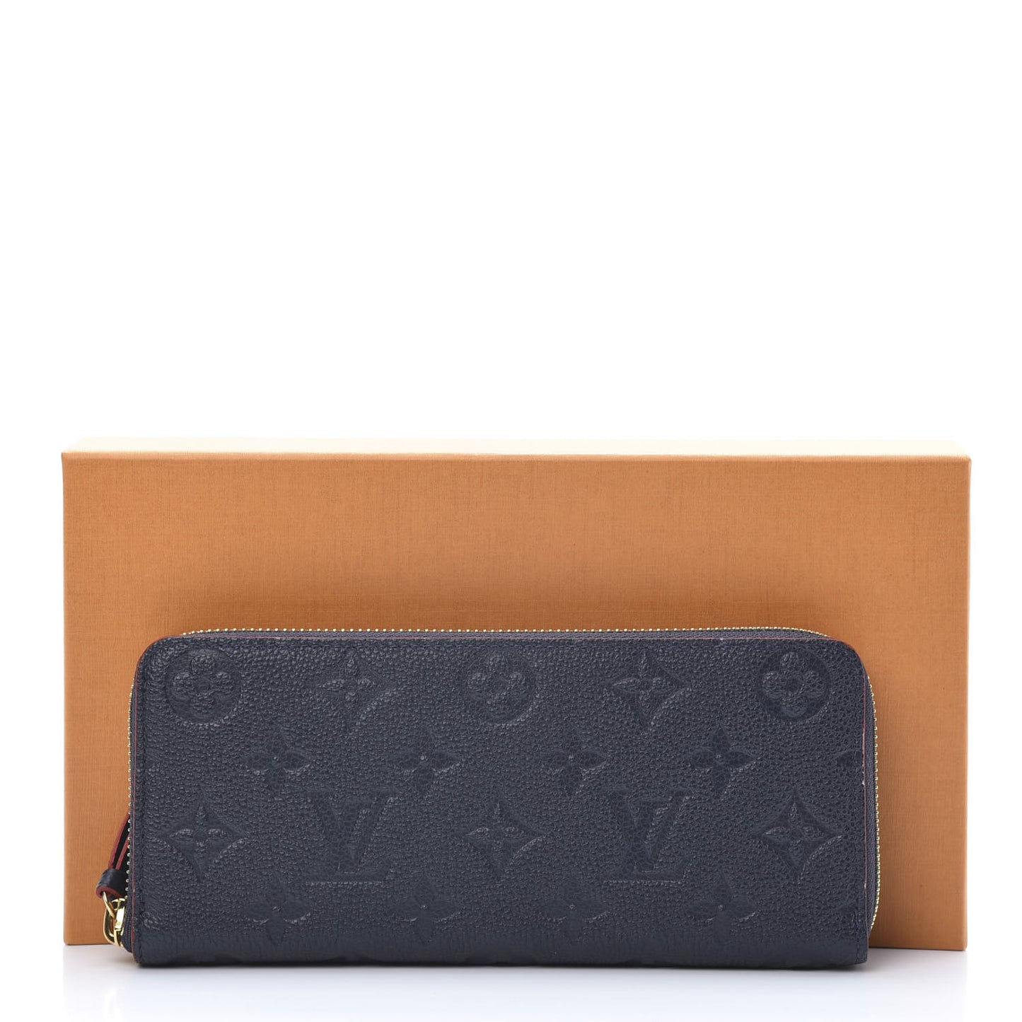 Empreinte Clemence Wallet Marine Rouge