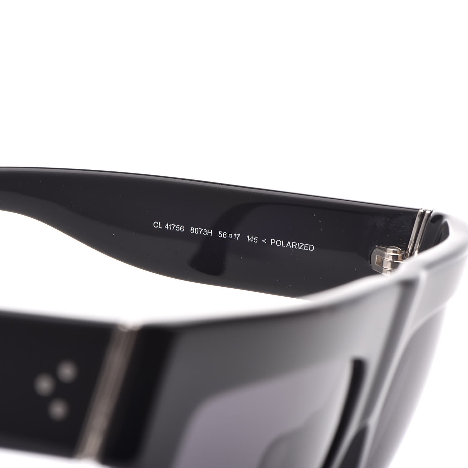 Celine Polarized ZZ Top Sunglasses CL 41756 Black 5 of 6