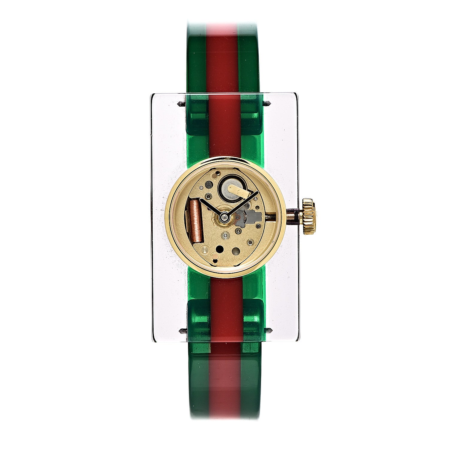 Gucci Stainless Steel Plexiglass 24mm Quartz Watch 1 of 8