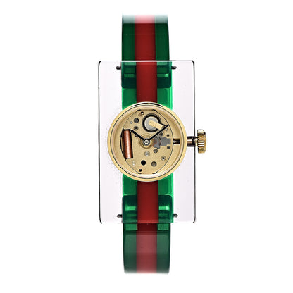 Gucci Stainless Steel Plexiglass 24mm Quartz Watch 1 of 8