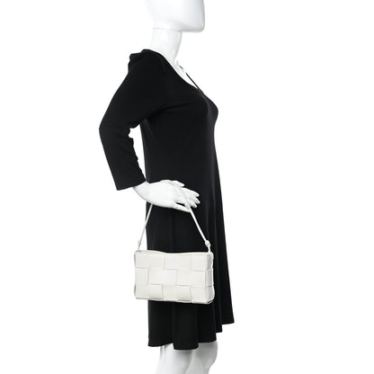 Bottega Veneta Calfskin Maxi Intrecciato Cassette Pouch On Strap Chalk 2 of 15