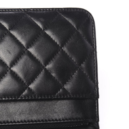 Chanel Lambskin Quilted Boy Wallet On Chain WOC Black 12 of 13
