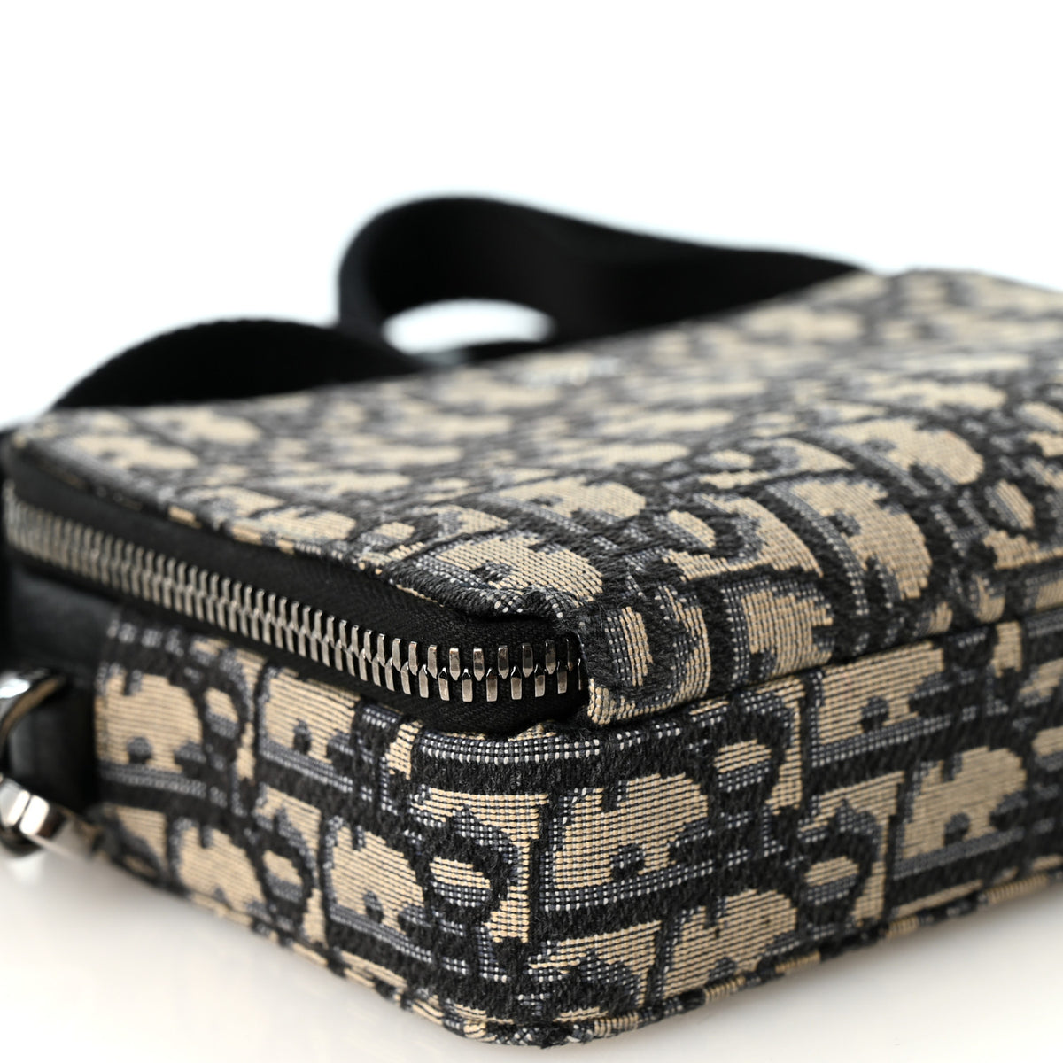 Christian Dior Oblique Pouch Navy Blue 9 of 10