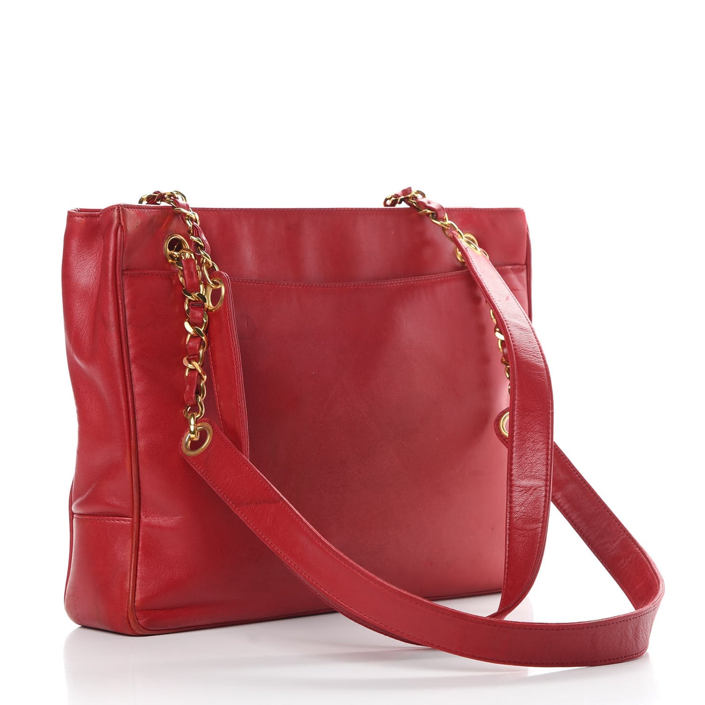 Lambskin CC Shoulder Bag Red