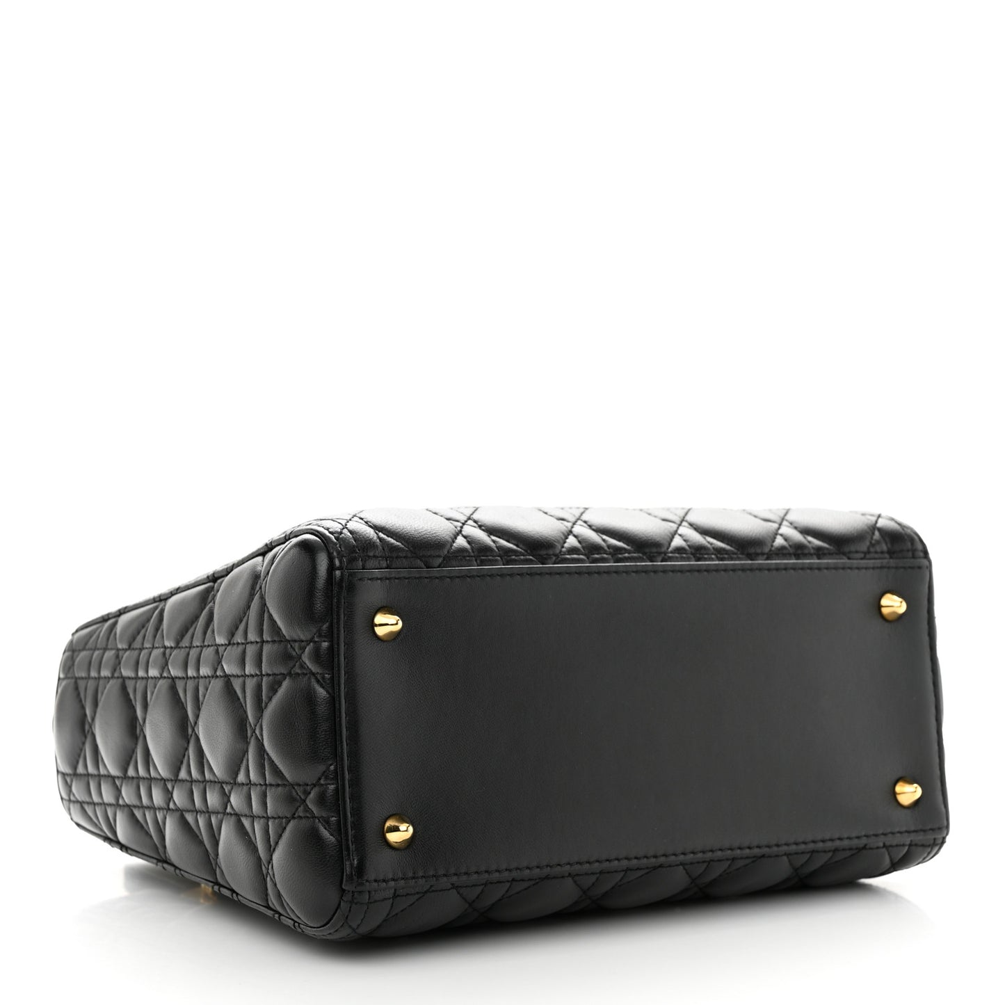 Lambskin Cannage Medium Lady Dior Black