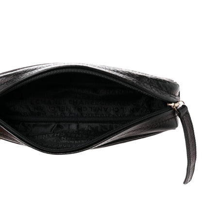 Chanel Calfskin CC Pencil Case Pouch Black 5 of 8