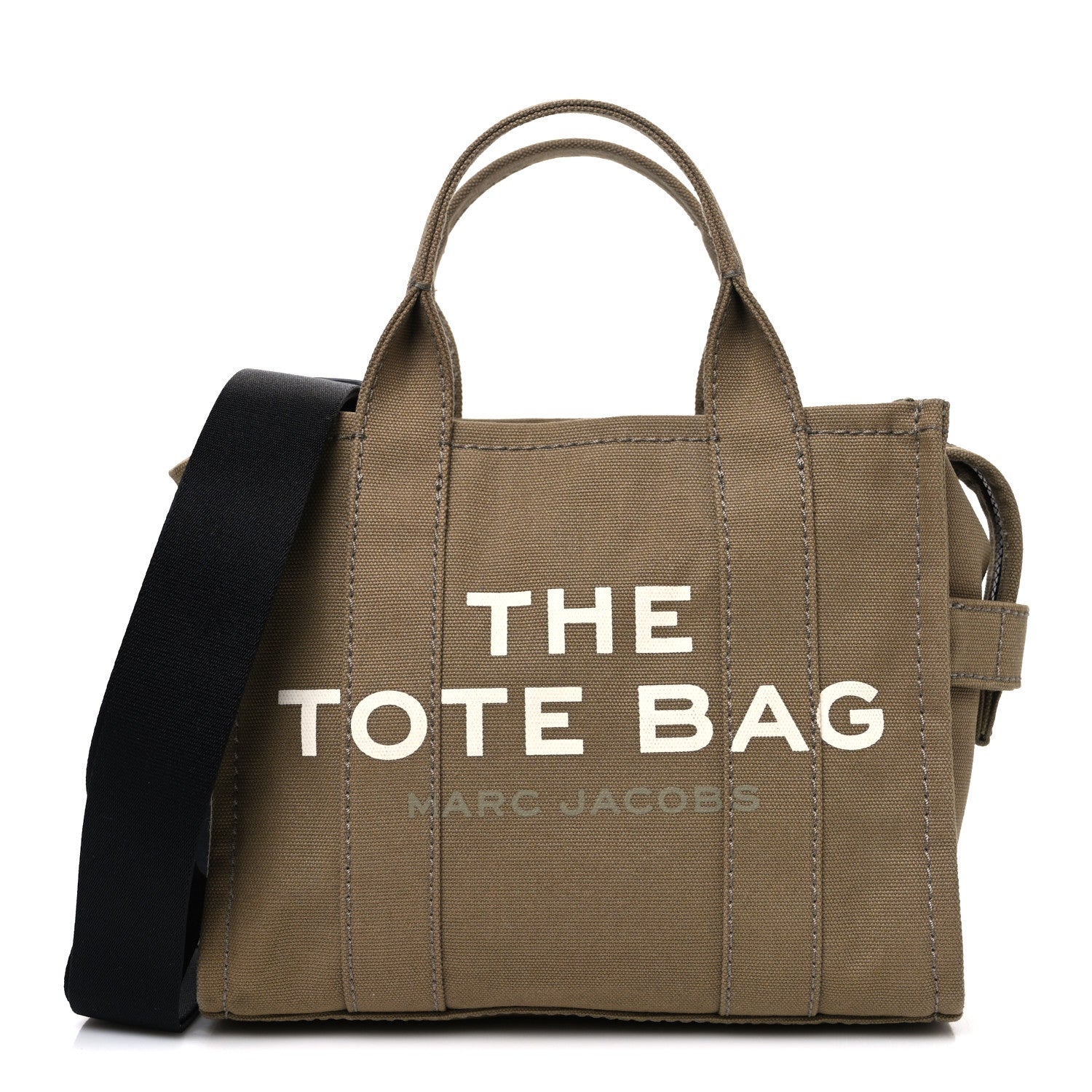 Marc Jacobs Cotton Canvas Small The Traveler Tote Bag Slate Green 1 of 10
